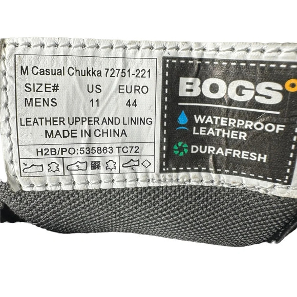 BOGS Men's Classic Casual Chukka Ankle Boot in Cognac. Sz: 11 - Picture 11 of 12